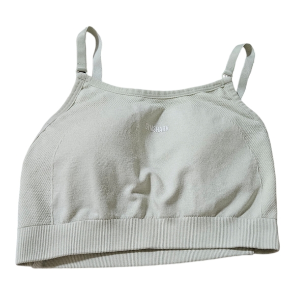 Gymshark cream adjustable strap padded bra size XS - Picture 1 of 5